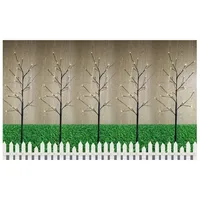 Gartenpirat LED-Baum 5er Set beleuchtet schwarz 5er-Set Baum LED