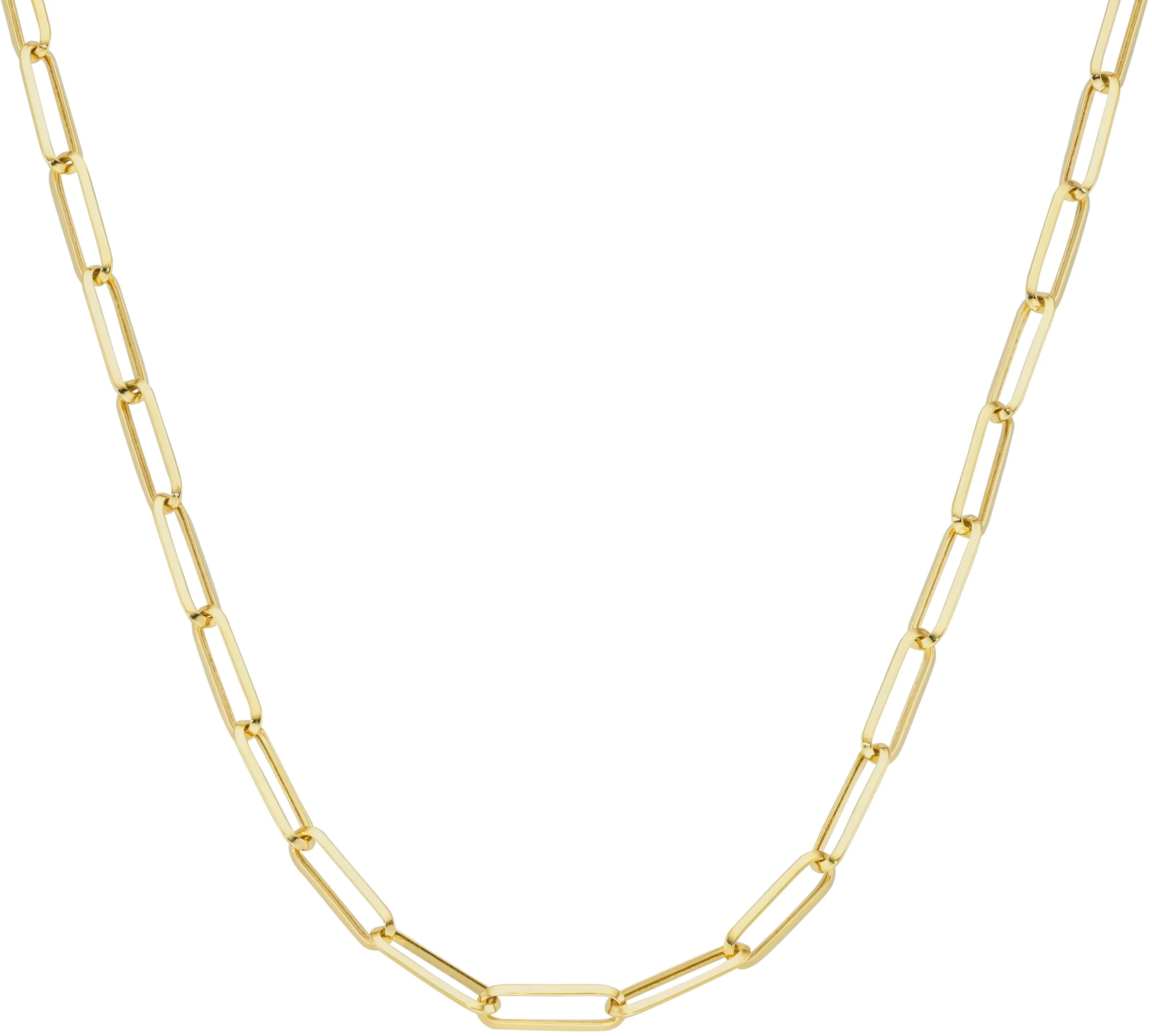 Goldkette LUIGI MERANO "lange Ankerglieder, Gold 585" Halsketten Gr. 45 cm, Gelbgold 585, goldfarben (gold) Damen Goldketten