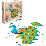 Plus-Plus 9603931, Geniales Konstruktionsspielzeug, Puzzle Pfau Kreativ-Bausteine, 800 Kreativ Bausteine (800 Teile,