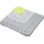 KitchenCraft 3-teilige verstellbare Waschbeckenschutzmatte, Modulare Abtropfmatte für die Spüle, Spülbeckeneinlage Plastik, Spülbeckenmatte, Grau/Grün, 30,3 x 30,3 x 0,3 cm, 3 Einheiten