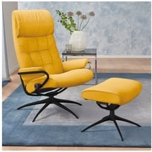 Stressless London Leder 80 x 71 x 116 cm gelb inkl. Hocker