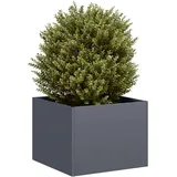 vidaXL Pflanzgefäß Anthrazit 40x40x30 cm Stahl