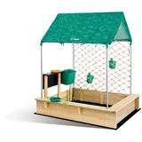HaPe Sandkasten mit Dach grün