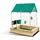 HaPe Sandkasten mit Dach grün
