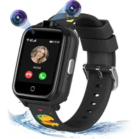 4G Kinder Smartwatch mit GPS und Telefon, Kinder  mit SOS, Wecker, Musik-Player, Kamera, Spiele, Kids Smart Watch für 3-14 Jahre Jungen Mädcen - Schwarz