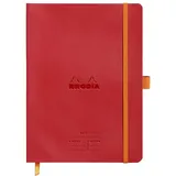 Rhodia 117793C Meeting Book (DIN A5+, 160 x 210 mm, 80 Blatt, 90 g, elegant und praktisch) 1 Stück klatschmohn