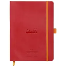 Rhodia 117793C Meeting Book (DIN A5+, 160 x 210 mm, 80 Blatt, 90 g, elegant und praktisch) 1 Stück klatschmohn