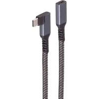 ShiverPeaks BASIC-S--USB-C Verlängerungskabel, 3.2 90°, PD, Textil, 0,5m BS14-74013 USB Kabel