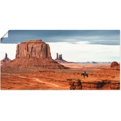 Artland Wandbild »Colorado - Utah Monument Valley«, Amerika, (1 St.), als Leinwandbild, Poster in verschied. Größen Artland Farbe Bild(er): braun