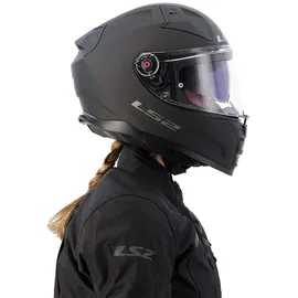 LS2 FF811 Vector II Solid Integralhelm - Matt Black, M