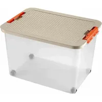 Heidrun Rollbox 52 x 37 x 34 cm 2-tlg. transparent