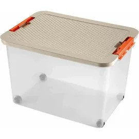 Heidrun Rollbox 52 x 37 x 34 cm 2-tlg. transparent
