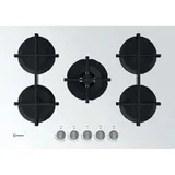 INDESIT ING 72T/WH1 Gas-Kochfeld 5 Flammen Ersatz PR752W/I/WH Weißes Glas
