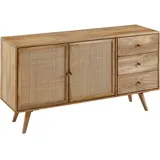 FineBuy Sideboard Mango Massivholz Anrichte Kommodenschrank