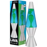 Klassische Lavalampe Parent2, Aluminium, Grün/Blau, 35,6 cm