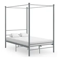 vidaXL Himmelbett 120 x 200 cm grau