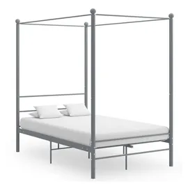 vidaXL Himmelbett 120 x 200 cm grau