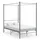 vidaXL Himmelbett 120 x 200 cm grau