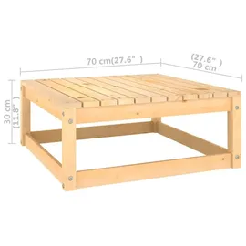 vidaXL Garten-Lounge-Set 9-tlg. grau