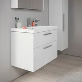 Duravit D-Code Schrank mit Waschtisch, 2 Auszüge,