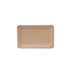 NATURESTAR Pappteller, rechteckig 415045 , 1 Packung = 250 Stück, 11 x 17,5 cm
