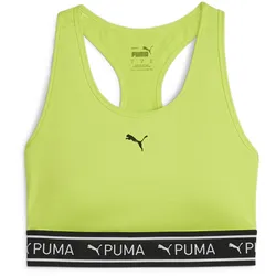 PUMA 4Keeps Elastic Mid Support Sport-BH Damen 39 - lime pow XS