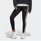 Adidas Damen Leggings Essentials 3S High-Waisted Leggings IC7151 XXL - Black/White