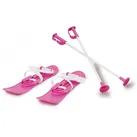 Jamara Ski Snow Play Funny Carve 1st Step, 42 cm, Pink, Spielzeug-Ski, mit Skistöcke Set, für Kinder rosa