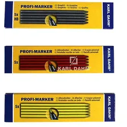 Ersatzminen für Profi Marker, wasserfest 5 St., Art.-Nr. 11046-11048 - Art. / Menge / Farbe: 11046 / Ersatzmine, 5 St. / graphit