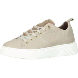 SCAPA Damen Echtleder-Schuhe Sneaker mit Flausch Lasche Sommer-Schuhe 1086758-45/200 Beige - 37