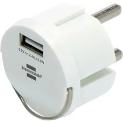 USB Steckdosenadapter 2,4A weiß
