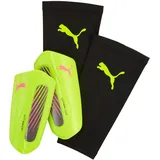 Puma Ultra Light Strap Schienbeinschoner Yellow Alert/Puma Aged Silver L