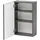 WELLTIME Hängeschrank "Kaunas", grau B:40cm H:64cm T:20cm, Holzwerkstoff, Schränke, Hängeschrank, BxTxH: 40x20x64 cm