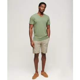 Superdry für Herren. M7110397A Officer beige Chino-Shorts (30), Lässig, Baumwolle