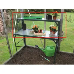 Vitavia Aluminium-Tischaufsatz mit Hohlkammerplatten-alu-natur