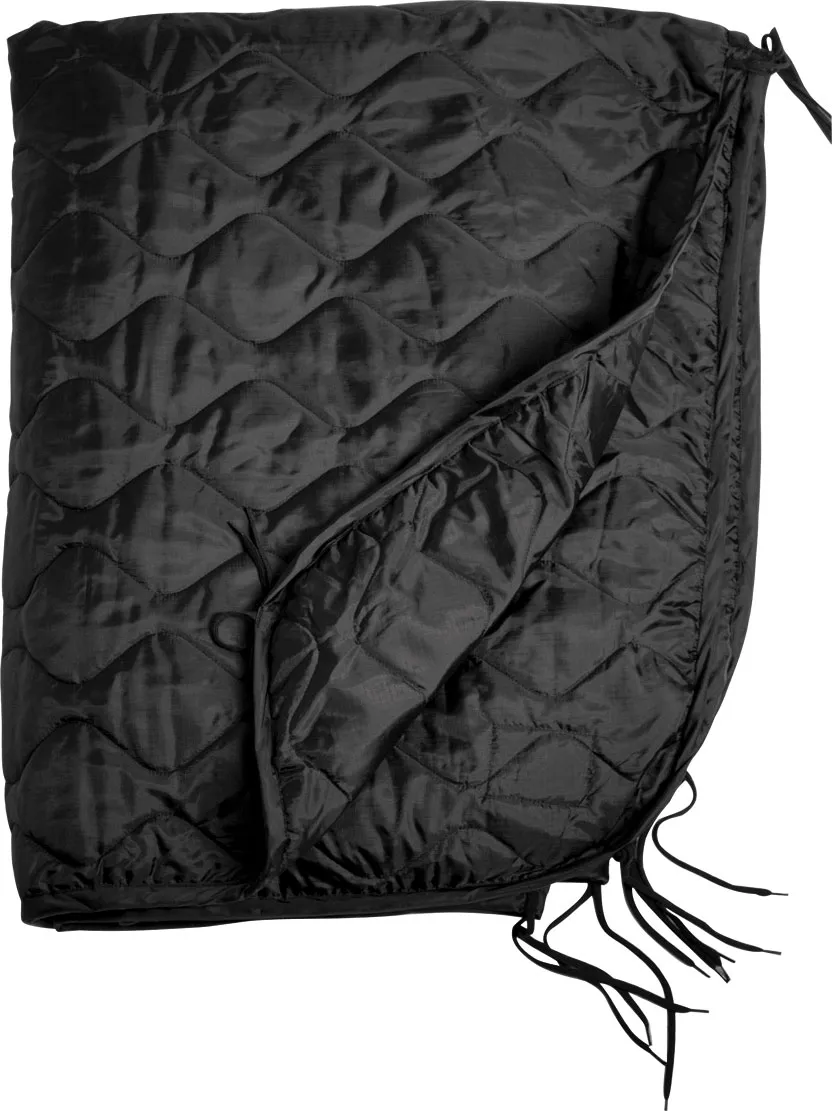 Mil-Tec Poncho Liner, couette couverture - Noir