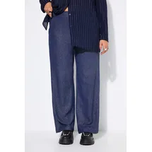 Studio Untold Schlupfhose Wide Legs Blau 48