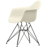 Vitra - Eames Plastic Armchair DAR RE, basic dark / kieselstein (Filzgleiter basic dark)