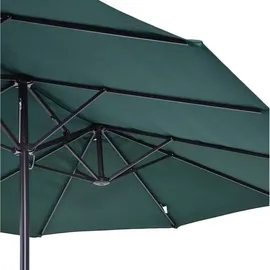 Outsunny Marktschirm 460 x 270 cm grün
