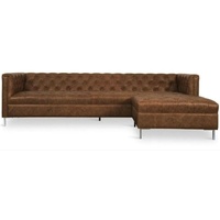 JVmoebel Ecksofa Braune Eckcouch Western Stil Eckgarnitur Ecksofa Garnitur Braun Sofort, 1 Teile braun