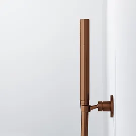 Steinberg Serie 100 Handbrausegarnitur mit Stabhandbrause und Wandhalterung, 1001650BC, Farbe: brushed copper