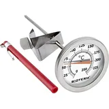 Fleischthermometer 250°C - Edelstahl Küchenthermometer | Thermometer | Raucher-Thermometer | Edelstahl Thermometer