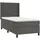 vidaXL Boxspringbett 100 x 200 cm Dunkelgrau