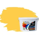 RyFo Colors Silikonharz Fassadenfarbe Lotuseffekt Trend Brilliantgelb 10l - bunte Fassadenfarbe, weitere Gelb Farbtöne und Größen erhältlich, D... - Gelb
