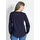 GOLDNER Elegante Viskosebluse mit V-Ausschnitt Blau 42