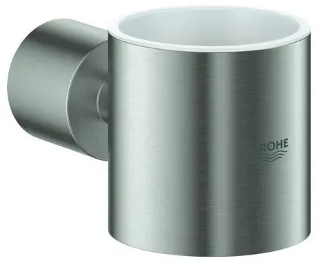 Grohe Atrio Halter 40304DC3 supersteel, für Kristallglas und Seifenspender