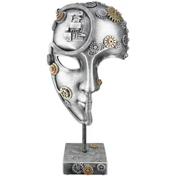 GILDE Skulptur Gesicht Steam 36cm