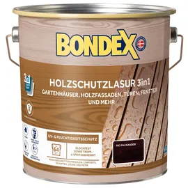 Bondex Holzschutzlasur 3in1 Rio Palisander seidenmatt 4 l