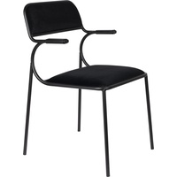 2x Zuiver, Stühle, CHAIR ALBA BLACK / BLACK