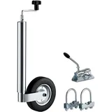 Wiltec Stützrad für Anhänger bis 362 kg ø48 mm